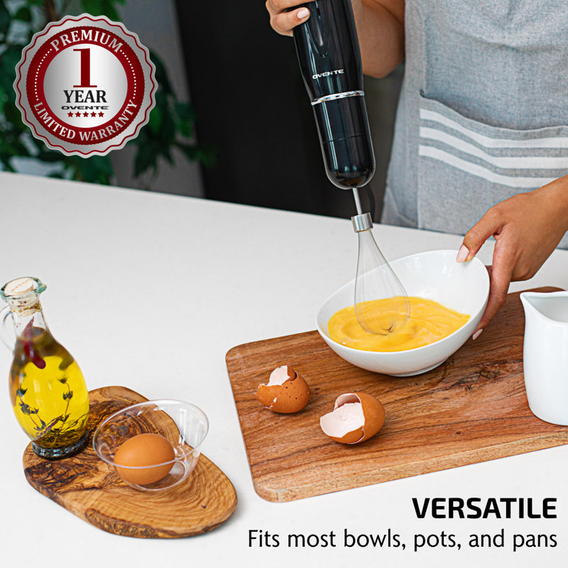 OVENTE Electric Immersion Hand Blender 300 Watt 2 Mixing Speed with Attachment & Reviews Wayfair